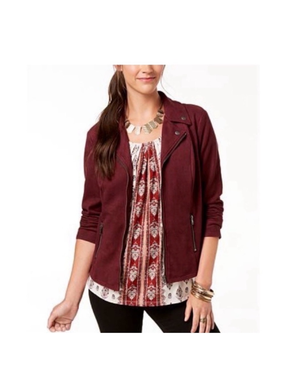 Style & Co suede Jacket size xs